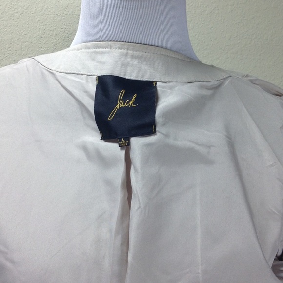 Jack. Oatmeal Cotton/Faux Leather Moto Jac… - Picture 6 of 8